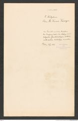 k.k. naturhistorisches Hofmuseum, Intendanzakten 1885-1896 (Hauer), Aktenzahl Z.439.a/1887, Seite 1